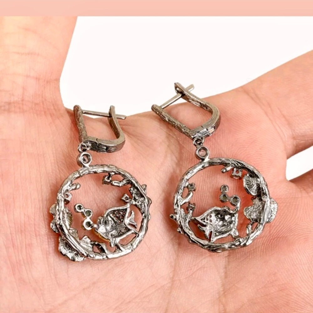 Pond Life Artisan Earrings - Picture 5 of 6